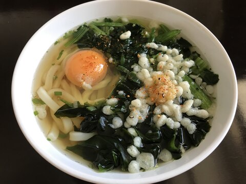 【簡単】ほうれん草のおうどん